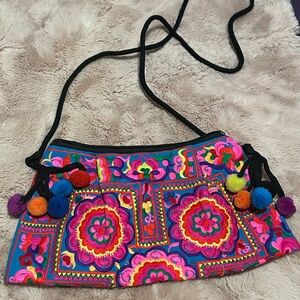 Colorful Embroidered Women's Bag
